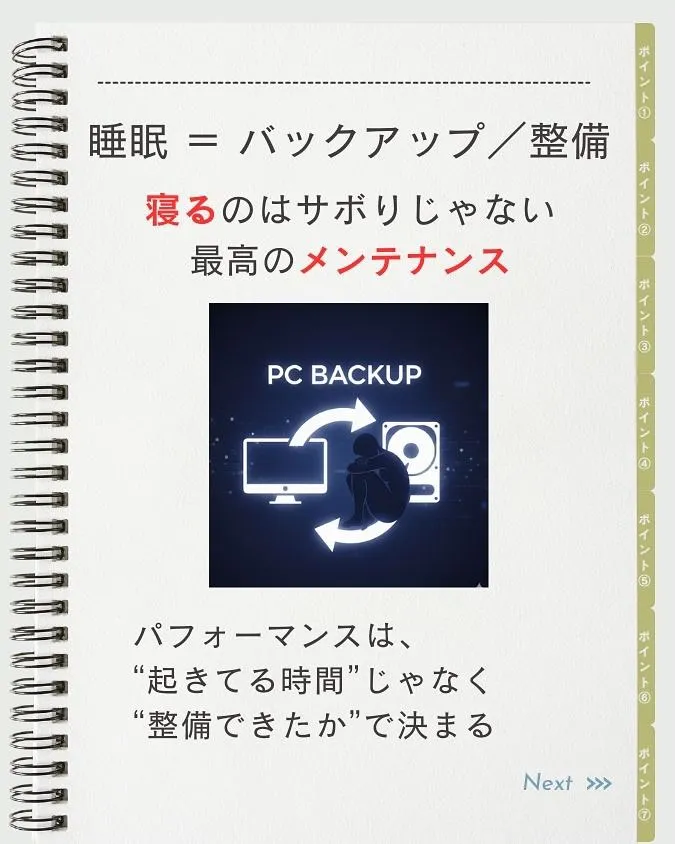 睡眠は、サボりじゃない。