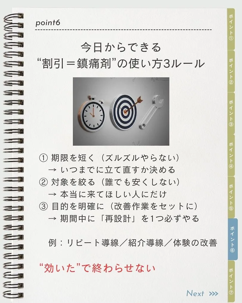 割引施策って、鎮痛剤みたいなもんです。